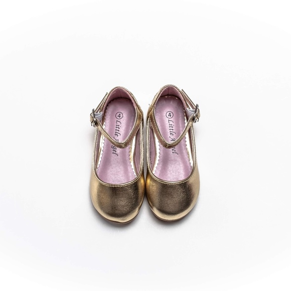 Little Angel Other - Little Angel Gold Toddler Girl Shoes Size 4 Little Angel Other - Little Angel Gold Toddler Girl Shoes Size 4